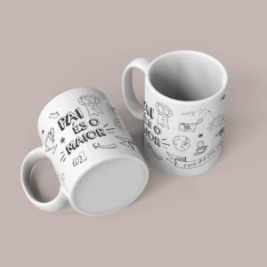 Caneca "Pai és o maior" para o dia do pai
