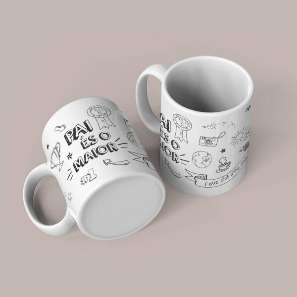 Caneca "Pai és o maior" para o dia do pai