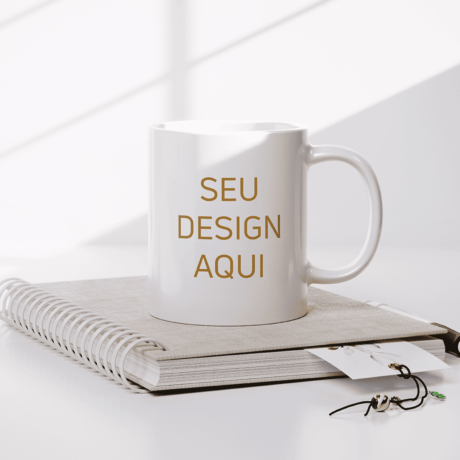 Caneca branca para personalização