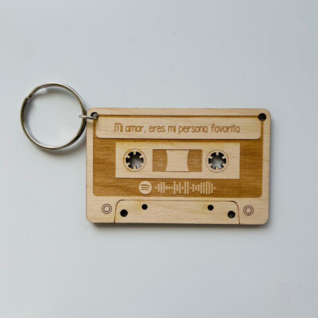 Porta-Chaves Cassete com música Spotify
