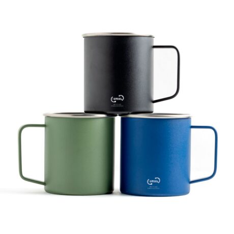 Caneca metálica, várias cores